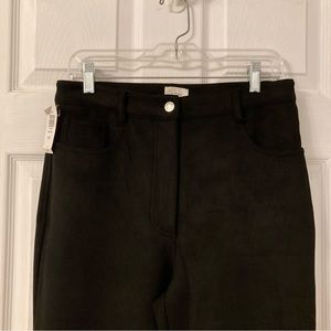 NWT Wilfred Black Melina Suede Pants (Hemmed)